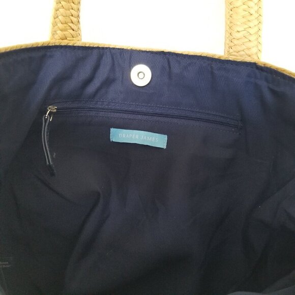 Draper James Woven Tan Shoulder Bag with Black Accent - Picture 9 of 9